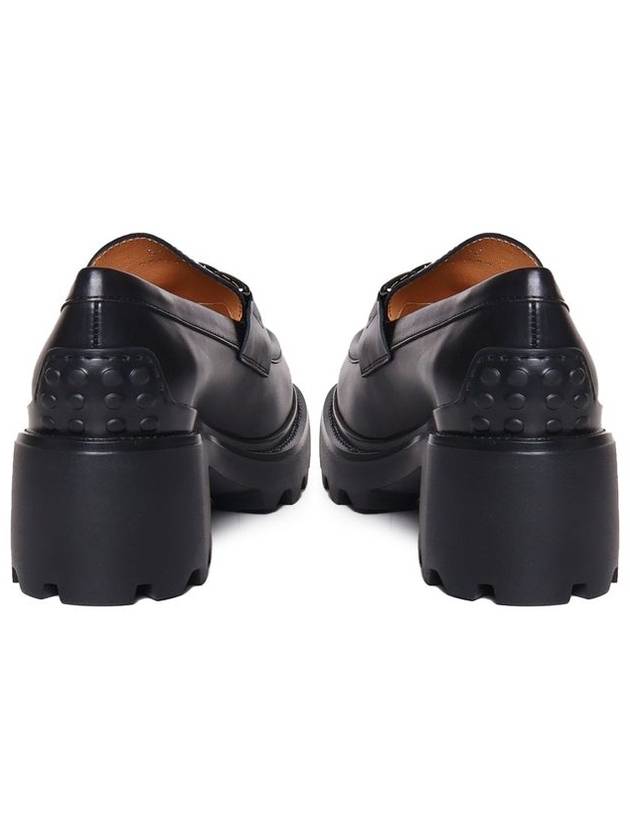 Logo Chain Buckle Loafer Black - TOD'S - BALAAN 4