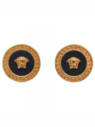 Medusa stud earrings black DG27256 DJMR - VERSACE - BALAAN 1