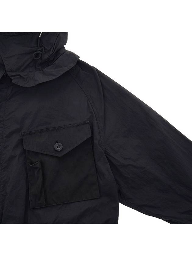 Mid-Layer Hooded Jacket Black - TEN C - BALAAN 5