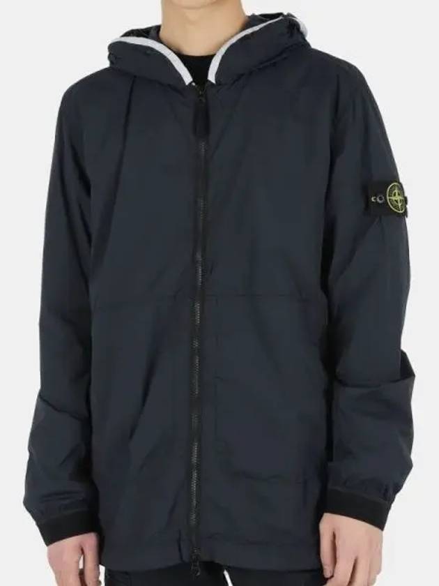 Wappen Patch Skin Touch Nylon Hooded Jacket Navy - STONE ISLAND - BALAAN 2