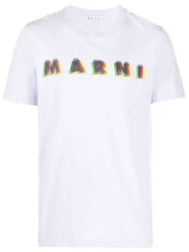 3D Logo Print Cotton Short Sleeve T-Shirt Thistle - MARNI - BALAAN 2