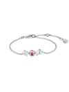 Mesmera Rhodium Plated Bracelet Pink - SWAROVSKI - BALAAN 3