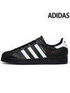 Men's Superstar Low Top Sneakers Core All Black - ADIDAS - BALAAN 2