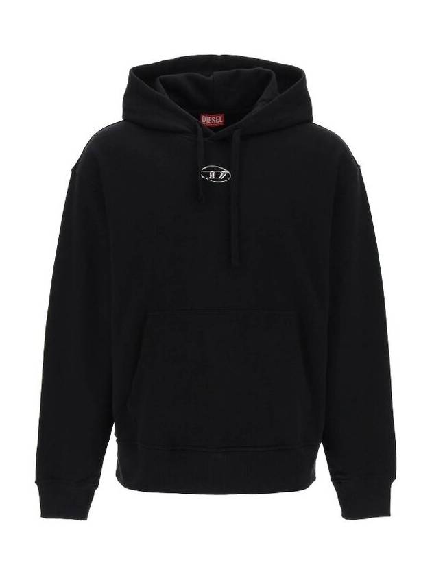 S Macs Logo Hoodie Black - DIESEL - BALAAN 2