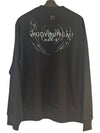 Overfit Wave Graphic Back Logo Sweatshirt Black - WOOYOUNGMI - BALAAN 2