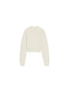 Intarsia Knit Logo Crew Neck Knit Top Ivory - JACQUEMUS - BALAAN 2