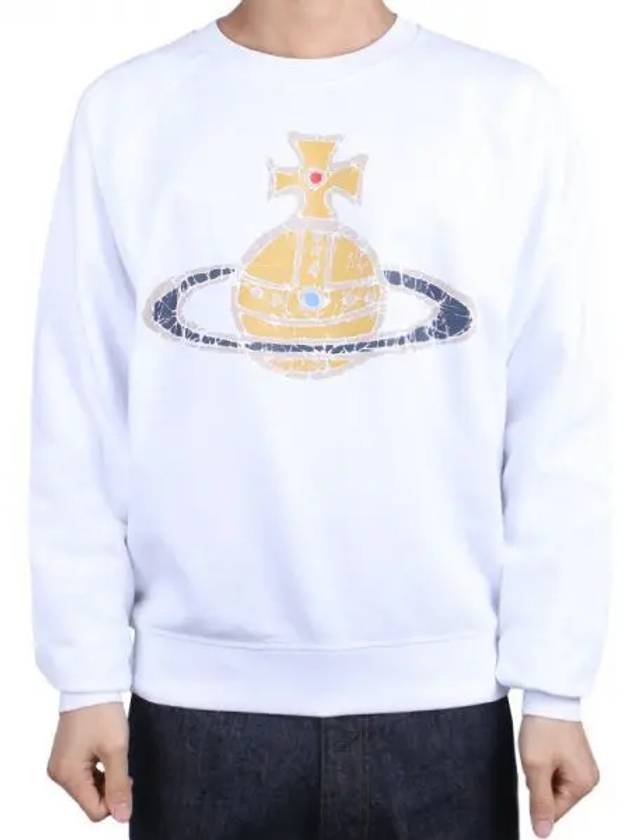 Time Machine Raglan Sweatshirt White - VIVIENNE WESTWOOD - BALAAN 2