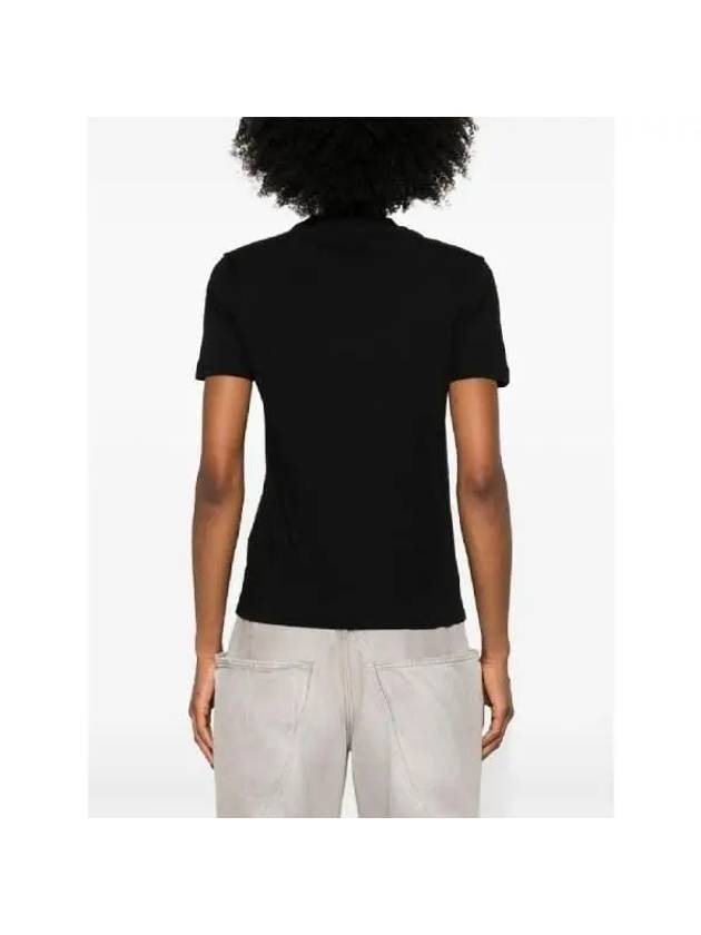 Cotton Short Sleeve T-Shirt Black - FENDI - BALAAN 5