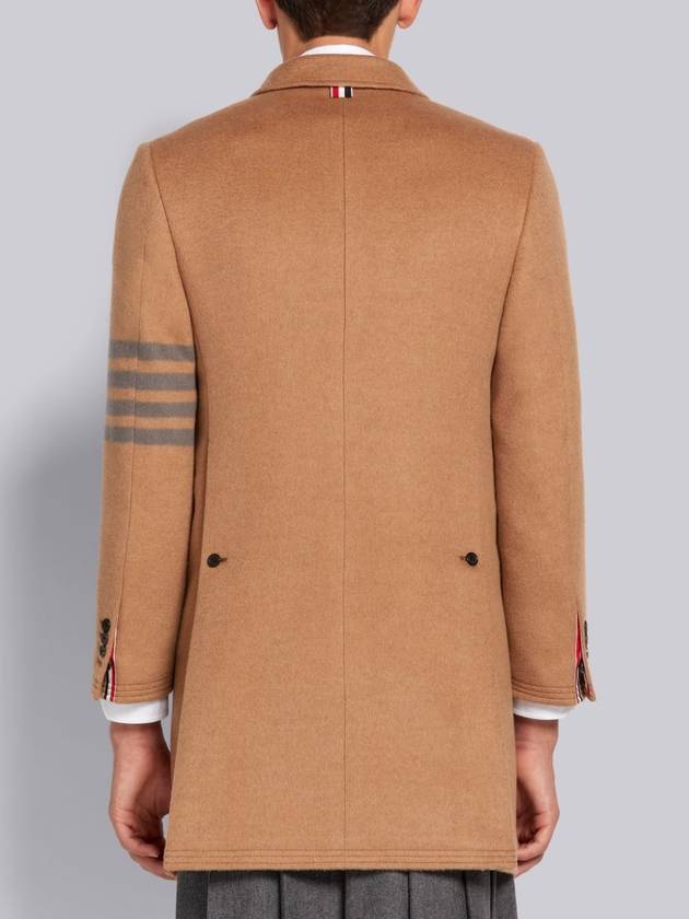 Camel Hair Chesterfield Overcoat MOC005A 07480 - THOM BROWNE - BALAAN 4