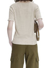 Aria Short Sleeve Cardigan Beige - A.P.C. - BALAAN 4