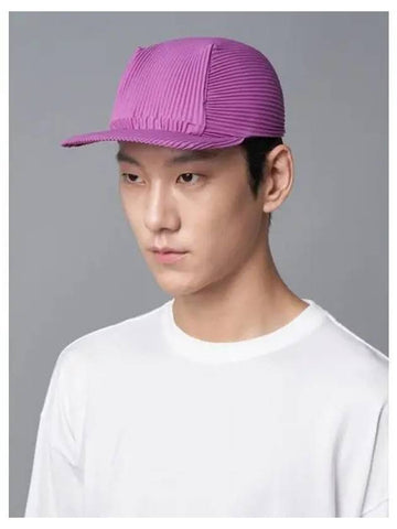 Pleated Cap Purple Domestic Product GM0024080580401 - ISSEY MIYAKE - BALAAN 1