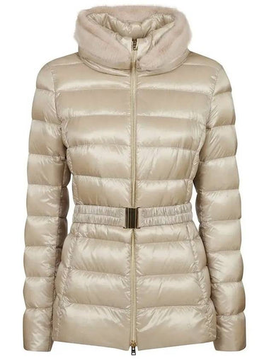 CLAUDIA padded jacket beige PI0485DIC M05 12017Z 1985 - HERNO - BALAAN 1