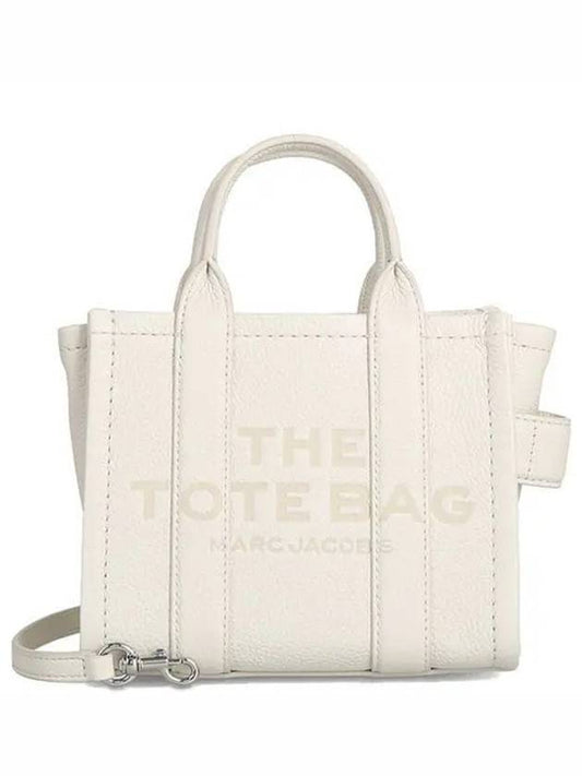 Mini Micro Leather Tote Bag White - MARC JACOBS - BALAAN 2