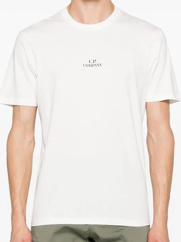 30/1 Jersey Graphic Short Sleeve T-Shirt White - CP COMPANY - BALAAN 3