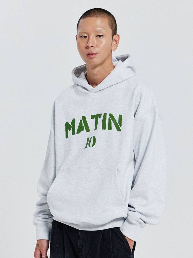 V Heavy Hood Sweat Matin Hoodie 1% Melange - DE GRAND MATIN - BALAAN 1