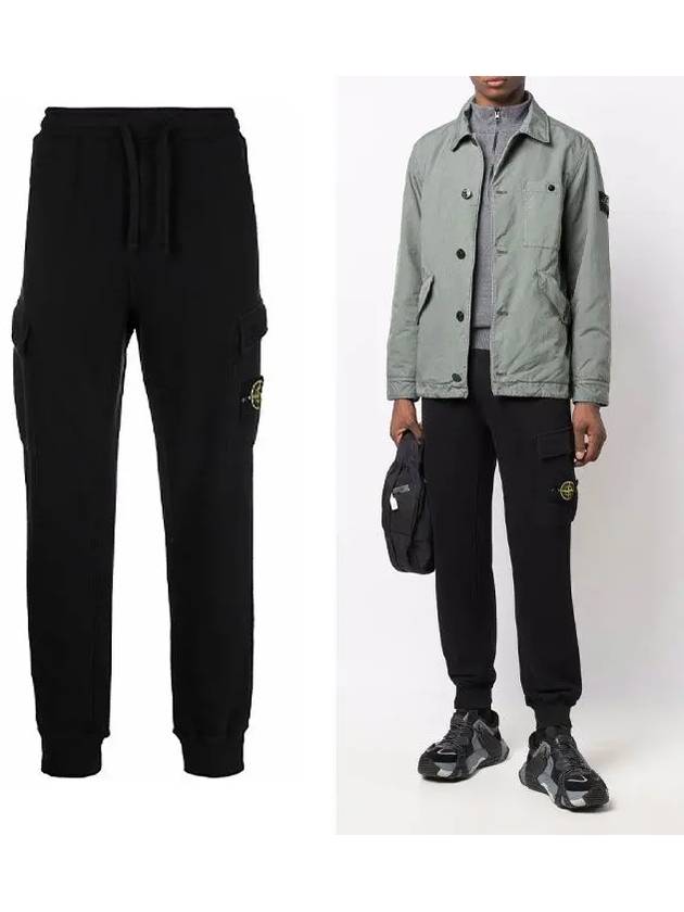 Wappen Patch Jogger Baggy Pants Black - STONE ISLAND - BALAAN 2