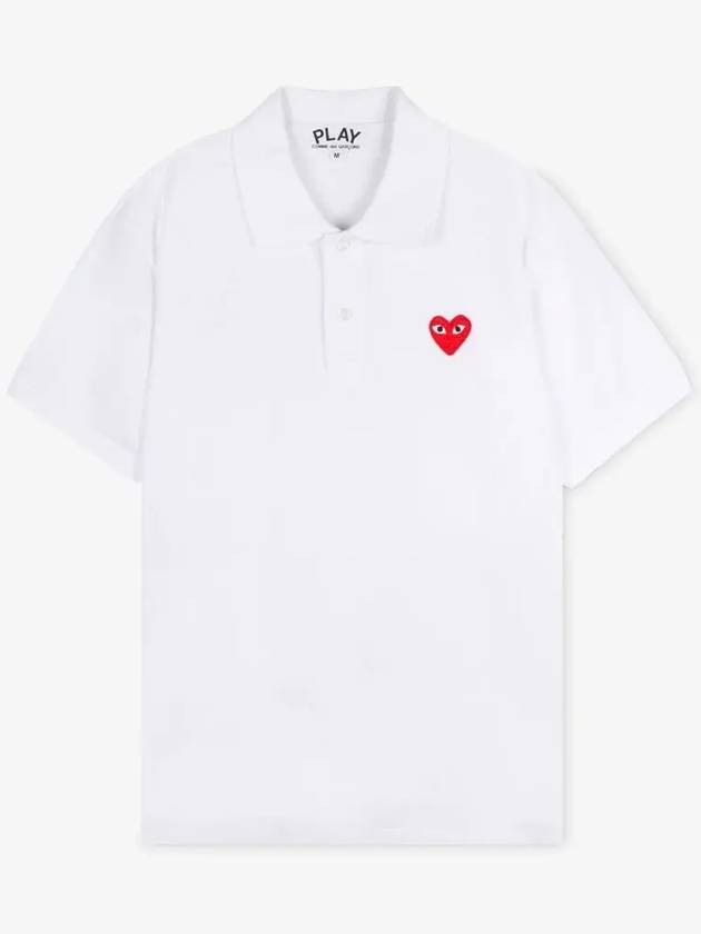 Comme des Gar ons Men s Heart Wappen White Collar AZ T006 051 5 - COMME DES GARCONS PLAY - BALAAN 2