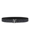 Men's LV Pyramide 40MM Leather Belt Black - LOUIS VUITTON - BALAAN.