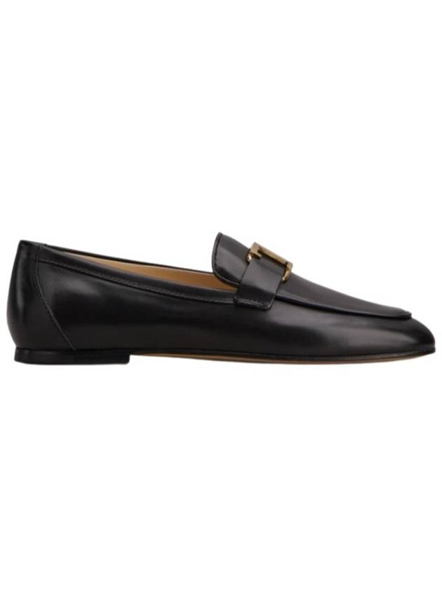 Tods T Timeless Leather Loafers Black - TOD'S - BALAAN 4