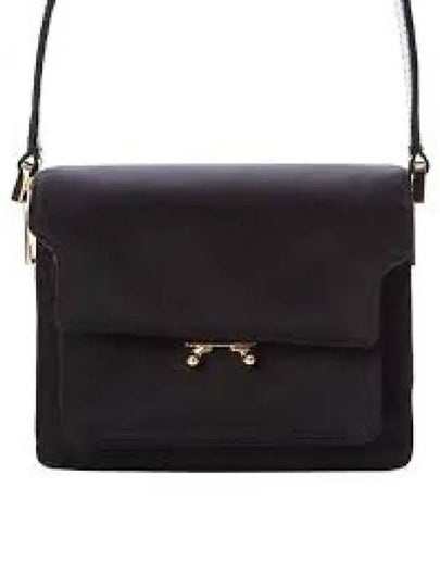 Women's Mini Trunk Soft Shoulder Bag Black - MARNI - BALAAN 2