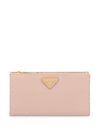 Large Saffiano Leather Long Wallet Powder Pink - PRADA - BALAAN 1