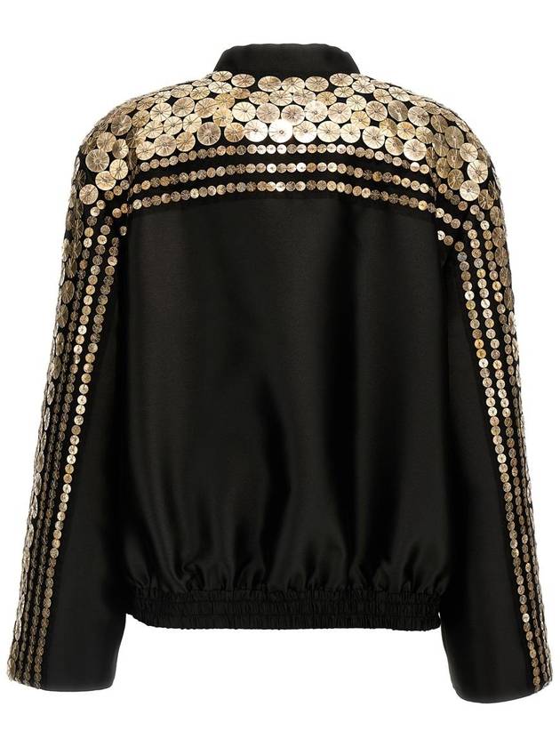 Alberta Ferretti Sequin Satin Bomber Jacket - ALBERTA FERRETTI - BALAAN 2