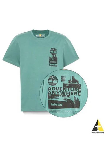 Men s Adventure Graphic Short Sleeve T Shirt Green TB0A2QJ3CL61 - TIMBERLAND - BALAAN 1