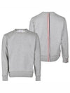 Center Back Stripe Crewneck Sweatshirt Light Grey - THOM BROWNE - BALAAN 2