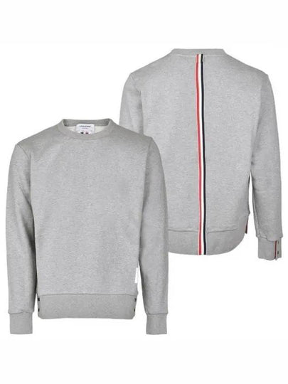 Center Back Stripe Crewneck Sweatshirt Light Grey - THOM BROWNE - BALAAN 2