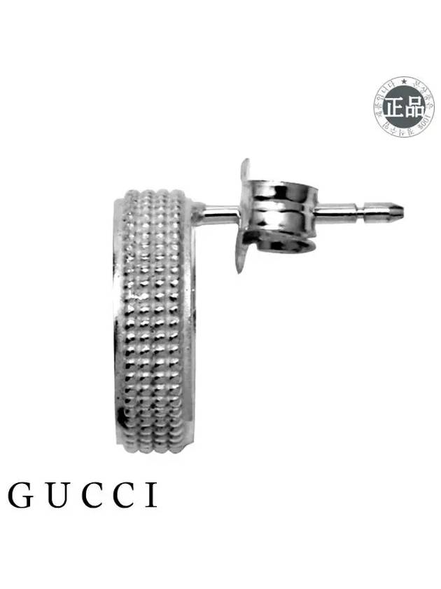 Interlocking G Earrings In Silver Silver - GUCCI - BALAAN 3