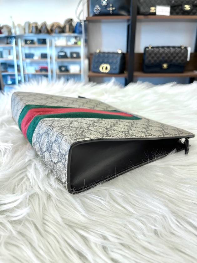 Daol Sangin Store GG Supreme Web Clutch 475316 Condition A - GUCCI - BALAAN 5