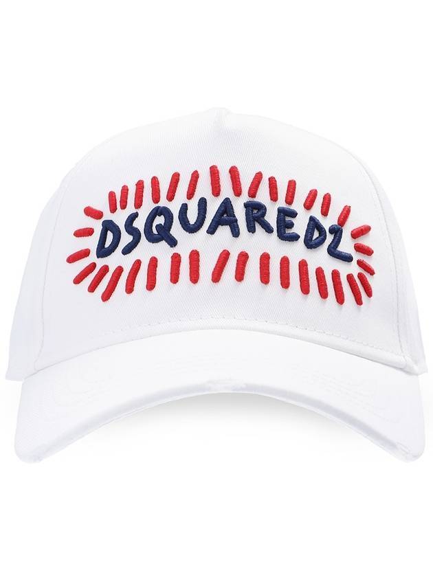 Logo Icon Ball Cap White - DSQUARED2 - BALAAN 1