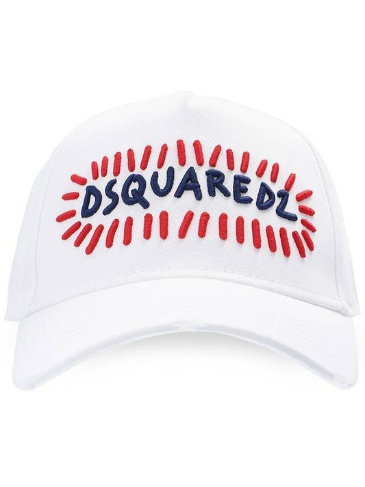 Logo Icon Ball Cap White - DSQUARED2 - BALAAN 1