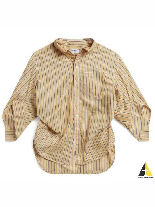Women s Swing Twist Striped Long Sleeve Shirt Yellow 671663 TMM62 - BALENCIAGA - BALAAN 1