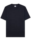 30/2 Mercerize Jersey Twist Short Sleeve T-Shirt Black - CP COMPANY - BALAAN 11