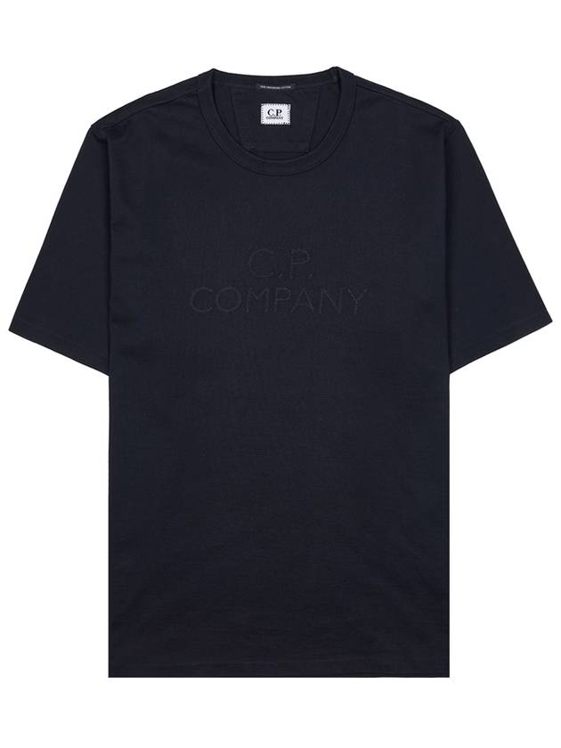 30/2 Mercerize Jersey Twist Short Sleeve T-Shirt Black - CP COMPANY - BALAAN 2