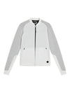 Rosa Hybrid Knit Zip-Up Jacket White - J.LINDEBERG - BALAAN 2