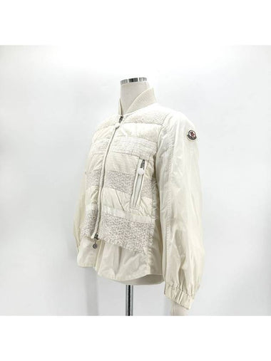 Tweed padded windbreaker jacket - MONCLER - BALAAN 1