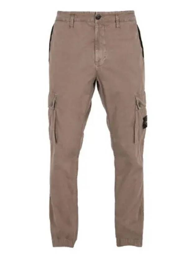 Wappen Patch Old Treatment Slim Fit Cargo Straight Pants Brown - STONE ISLAND - BALAAN 2