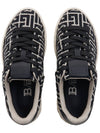 B Court Jacquard Monogram Low Top Sneakers Black - BALMAIN - BALAAN 7