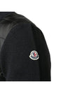 Men s Classic Logo Patch Knit Padding Black 9B50700A9341999 - MONCLER - BALAAN 6