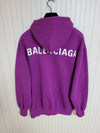 Purple back logo overfit hooded sweatshirt XS - BALENCIAGA - BALAAN 1