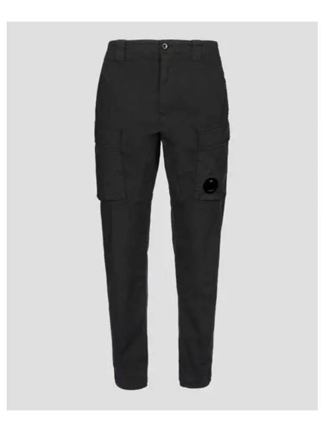 50 Fili Stretch Lens Wappen Cargo Straight Pants Black - CP COMPANY - BALAAN 2