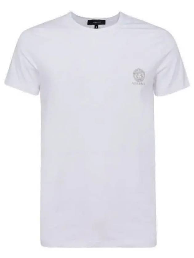 Medusa Logo Print Under Short Sleeve T-Shirt White - VERSACE - BALAAN 2