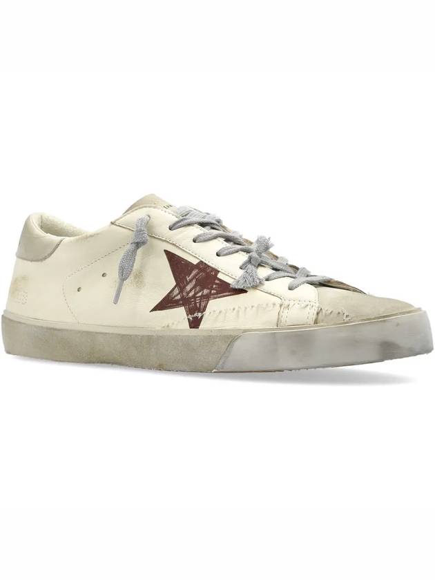 Super Star Leather Suede Low Top Sneakers White - GOLDEN GOOSE - BALAAN 3