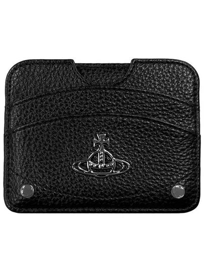 Half Moon Card Wallet Black - VIVIENNE WESTWOOD - BALAAN 2