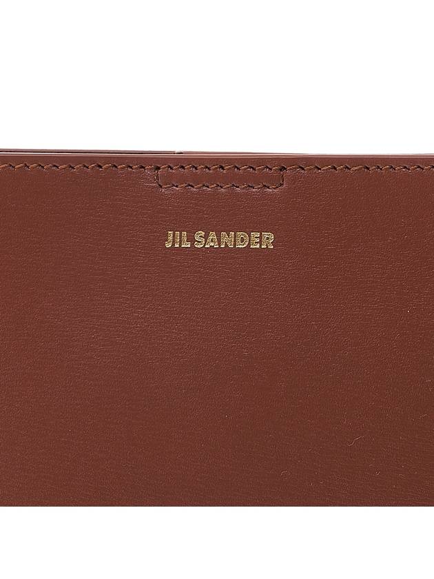 Tangle Medium Leather Cross Bag Brown - JIL SANDER - BALAAN 8