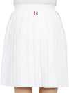 side three-color striped dropback mini pleated skirt white - THOM BROWNE - BALAAN.