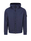 Soft Shell RE Dye Technology Hooded Jacket Navy - STONE ISLAND - BALAAN 1