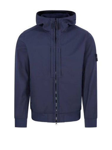 Soft Shell RE Dye Technology Hooded Jacket Navy - STONE ISLAND - BALAAN 1